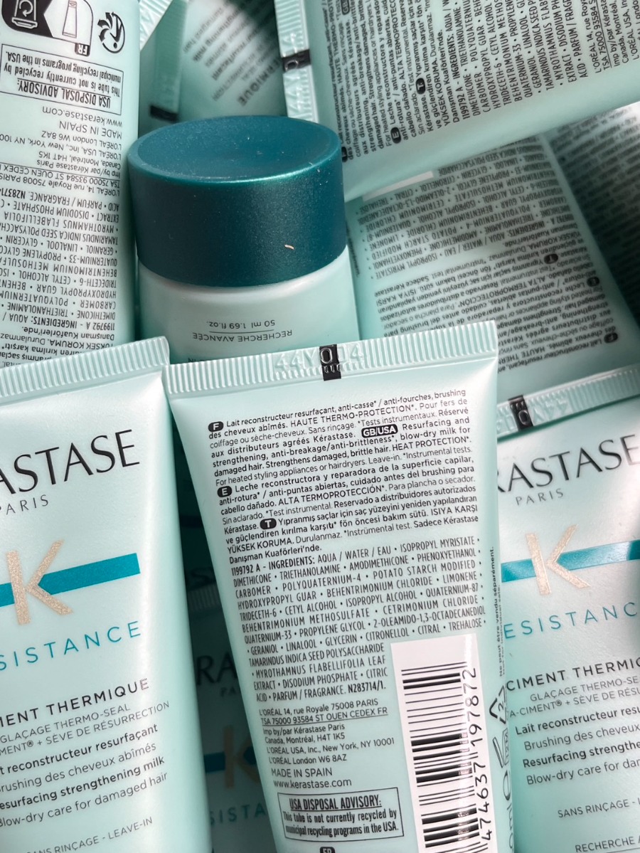 หลอดเขียว Kerastase Restistance Ciment Thermique Resurfacing Strengthe Milk 50ml.