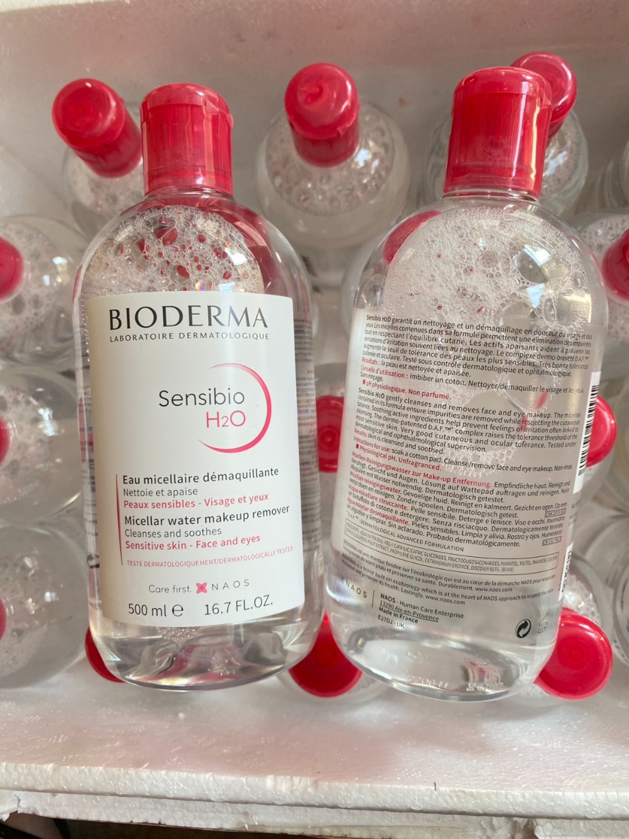 ชมพู Bioderma Sensibio H2O 500ml.