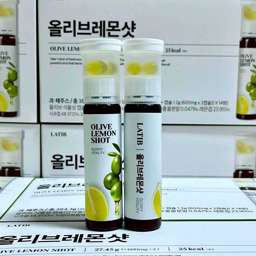 (ยกกล่อง14ขวด) Olive Lemon Shot