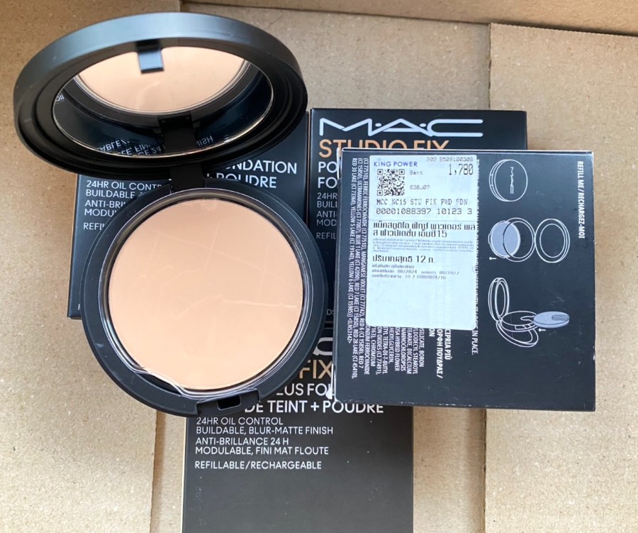 MAC Studio Fix Powder Plus Foundation 12g. (เคาเตอร์ 2,000฿) #NC15