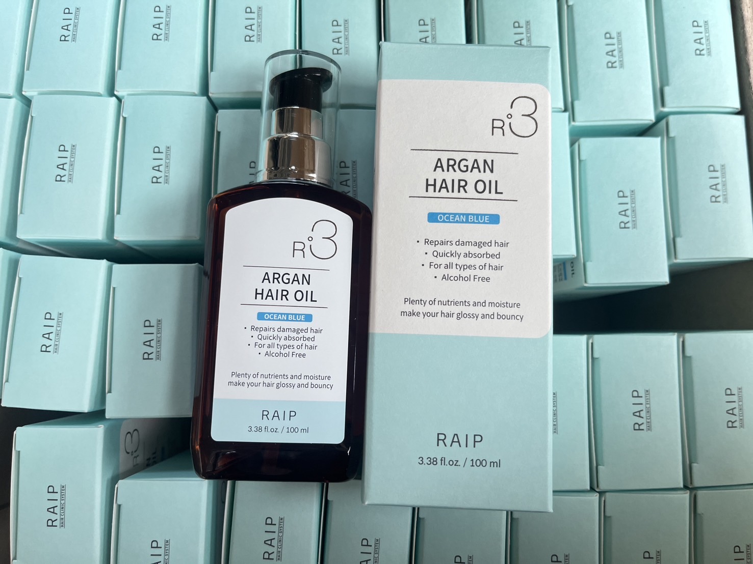 ออยล์ Raip R3 Argan Hair Oil 100 ml  # กลิ่น Ocean Blue