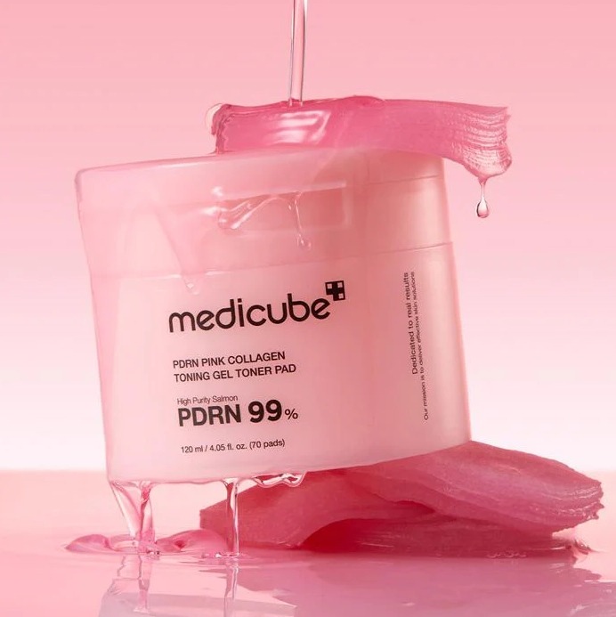 Medicube PDRN Pink Collagen Toning Gel Toner Pad