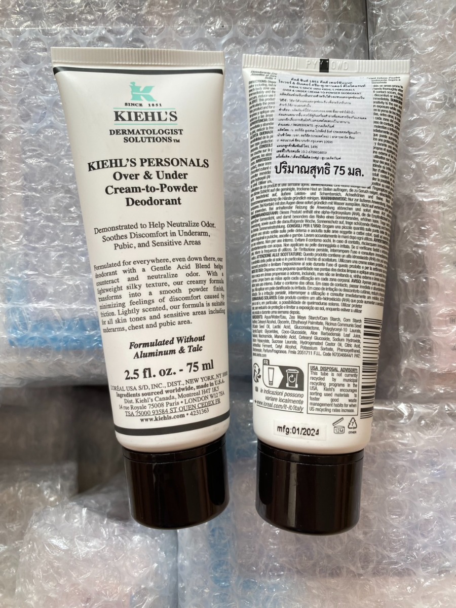 ใหม่ ** Kiehl’s Personals Over & Under Cream-to-Powder Deodorant 75ml. (เคาเตอร์ 1,750฿)