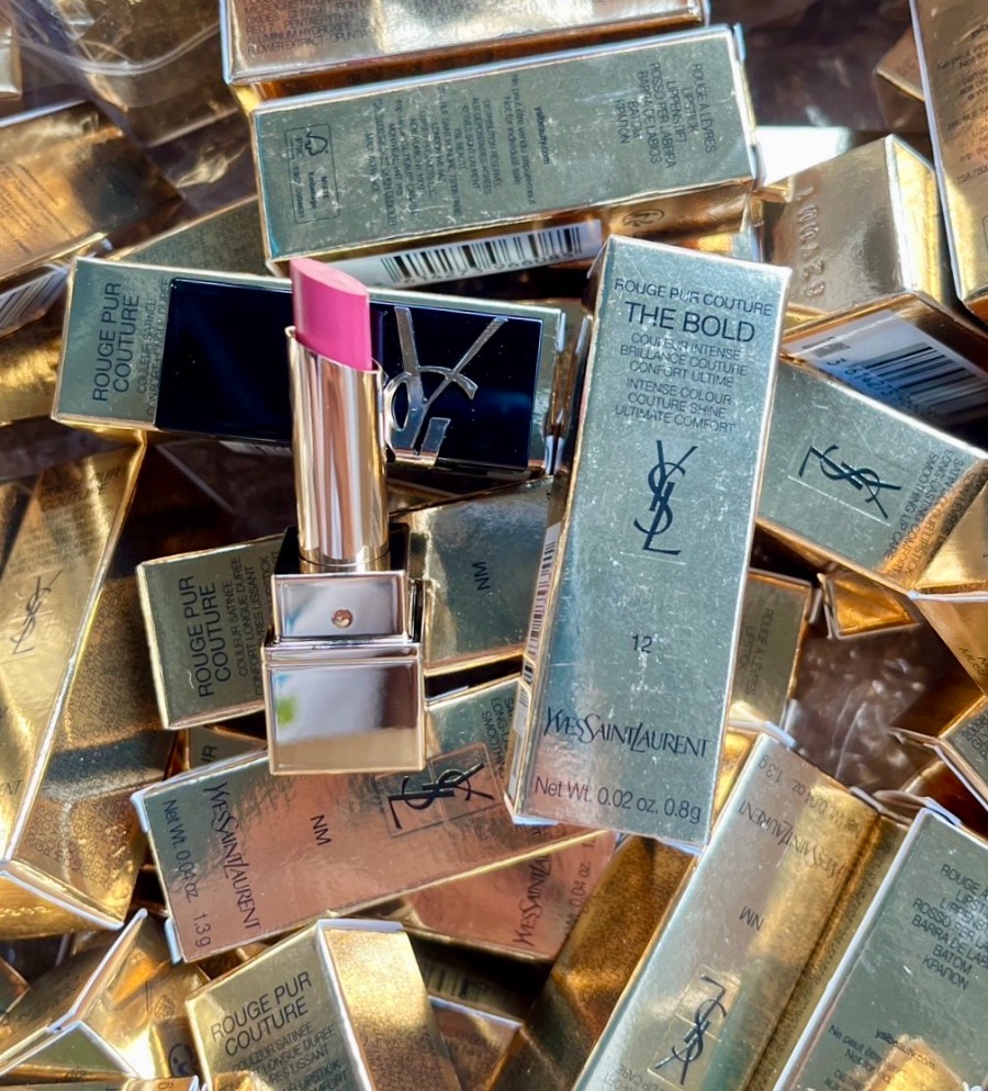 (มีกล่อง) - YSL Rouge Pur Couture The Bold Lipstick 0.8g. #12 NU INCONGRU