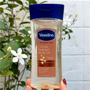 น้ำตาล Vaseline Intensive Care ** Cocoa Radiant Body Gel Oil 200ml.