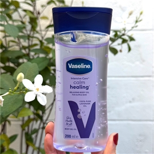 ม่วง Vaseline Intensive Care ** Calm Healing Lavender Body Oil 200ml.