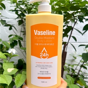Vaseline Body Lotion ขนาด 1000ml. #Double Moisture (เหลือง)