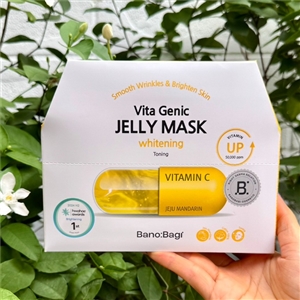 BANOBAGI Jelly Mask (ยกกล่อง10แผ่น) #เหลือง Whitening