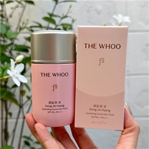 ชมพู ขวดเดี่ยว The Whoo Gong Jin Hyang Hydrating Sunscreen Fluid 60ml.