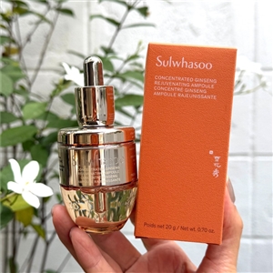เซรั่ม Sulwhasoo Concentrated Ginseng Renewing Ampoule 20ml.  (เคาเตอร์ 4,100฿)