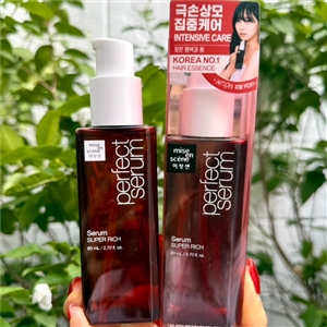 แดง Mise En Scene Perfect Repair Hair Serum 80ml. #Rich Serum 