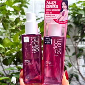 ชมพู Mise En Scene Perfect Repair Hair Serum 80ml. #Styling 
