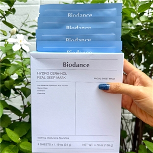 ฟ้า Biodance Hydro Cera-Nol Real Deep Mask 1กล่อง/4แผ่น