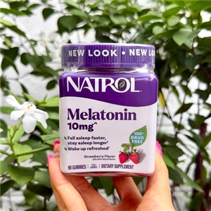 แพ็คเกจใหม่ - Natrol Gummies Melatonin Strawberry 10mg. (90Gummies)
