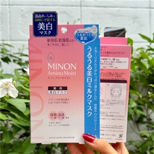 ฟ้า Minon Amino Moist Reaping Whitening Milk Mask 20ml. x 4 แผ่น