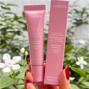 Laneige Glaze Craze Tinted Lip Serum 12g. (เคาเตอร์ 690฿) #STRAWBERRY SPRINKLES