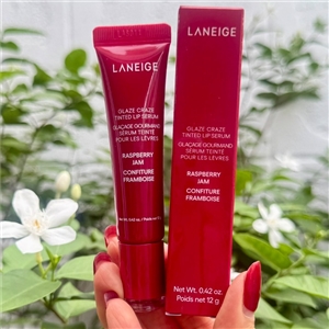 Laneige Glaze Craze Tinted Lip Serum 12g. (เคาเตอร์ 690฿) #RASPBERRY JAM