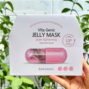 BANOBAGI Jelly Mask (ยกกล่อง10แผ่น) #ชมพู Pore tightening