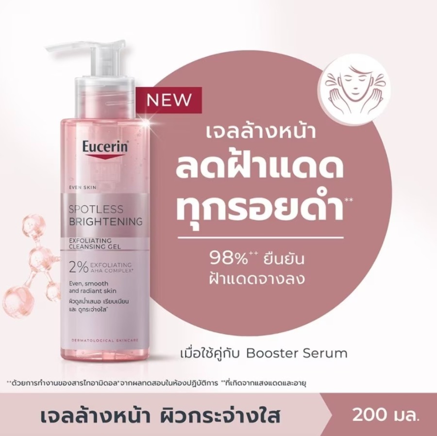 เจลล้างหน้า - Eucerin Spotless Brightening Exfoliating Cleansing Gel 200ml.