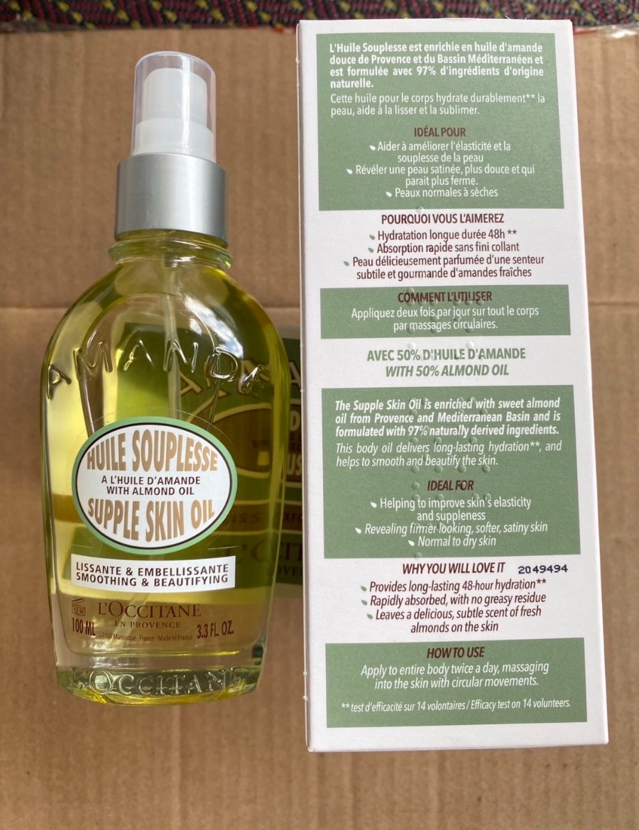 L'Occitane Almond Supple Skin Oil 100ml. (เคาเตอร์ 2,390฿)