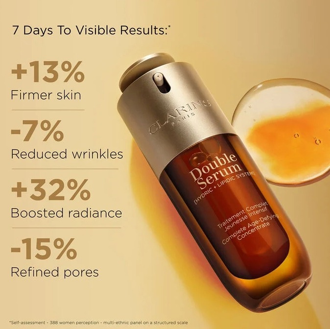 สคบ.ห้าง CLARINS Double Serum 50ml. [Hydric+Lipidic System] (เคาเตอร์ 5,400฿)