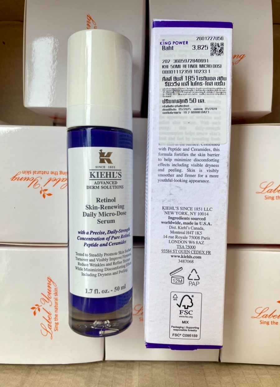 ป้ายKing / Kiehl's Retinol Skin Renewing Daily Micro Dose Serum 50ml. (เคาเตอร์ 4,400฿)
