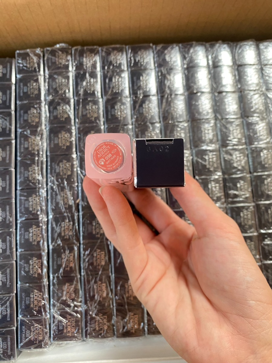 มีกล่อง - Dior Addict Lip Glow 3.5g. #038 Rose Nude (เคาเตอร์ 1,700฿)