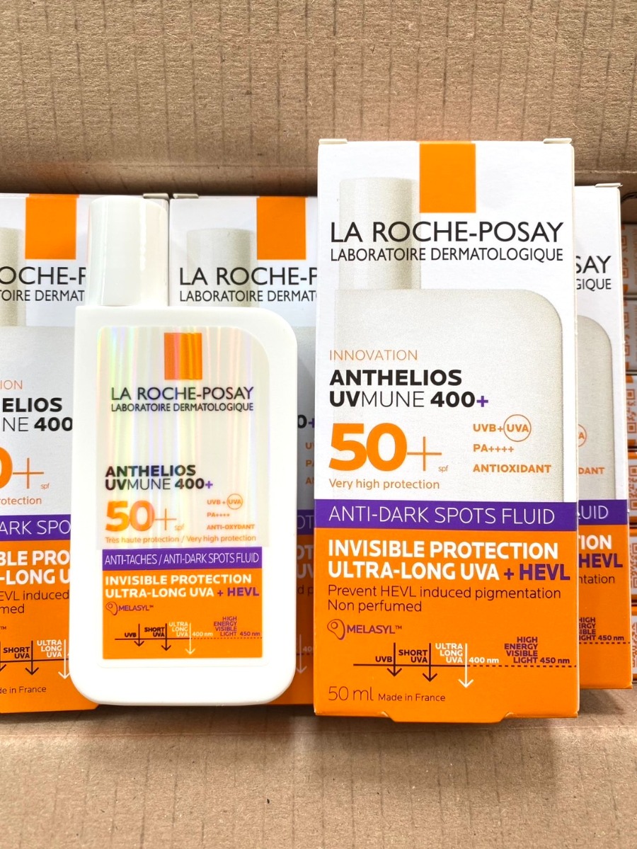 แถบม่วง - La Roche-Posay Anthelios Uvmune400 Anti-Dark Spots Fluid SPF50+ PA++++ 50ml.