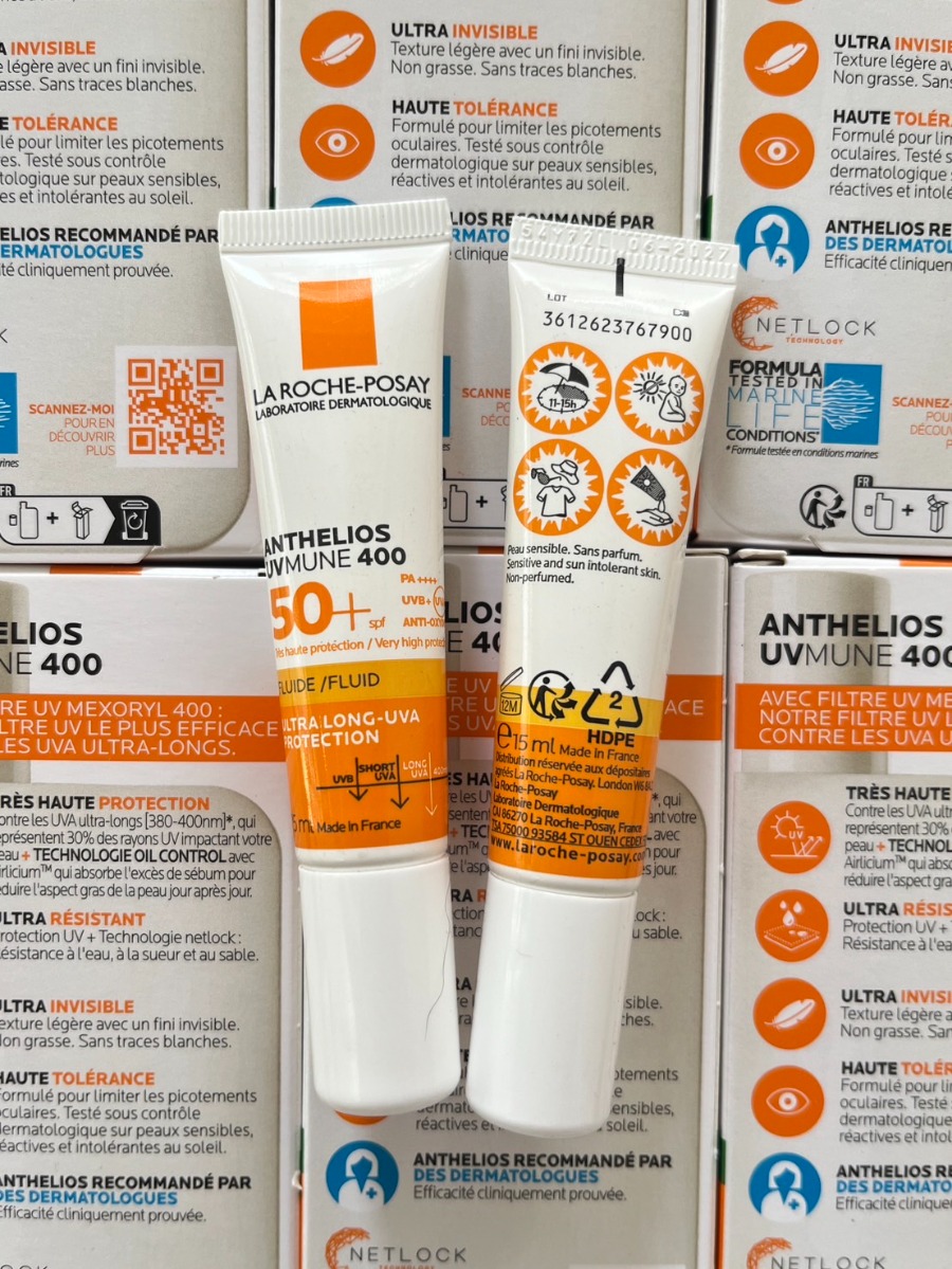 La Roche-Posay Anthelios UVMune 400 Fluid Invisible  SPF50+ หลอด 15ml. 