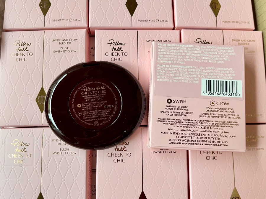 Charlotte Tilbury Cheek To Chic Swish & Glow Blusher 8g. #Pillow Talk (เคาเตอร์ 2,000฿)