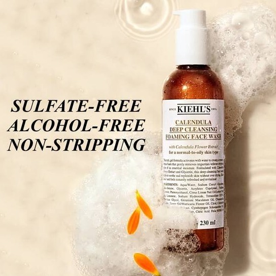 Kiehl's Calendula Deep Cleansing Foaming Face Wash 230ml. (เคาเตอร์ 1,600฿)