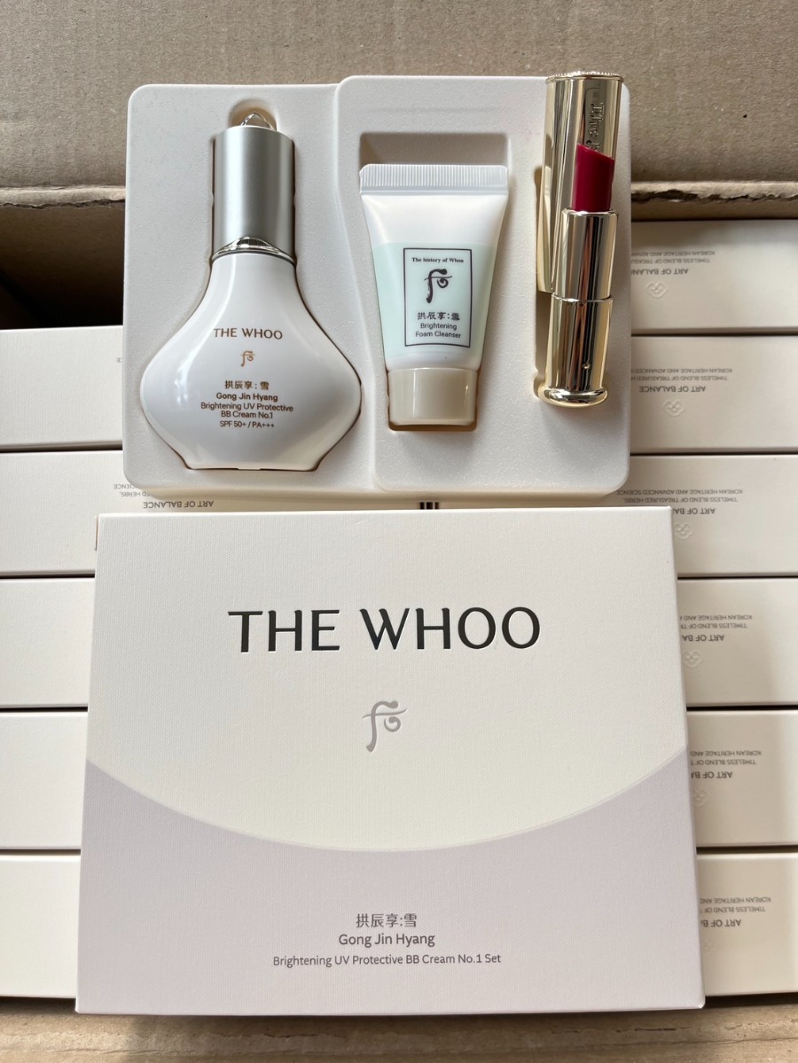 เซตขาว The Whoo GongjinHyang Brightening UV Protective BB Cream Set