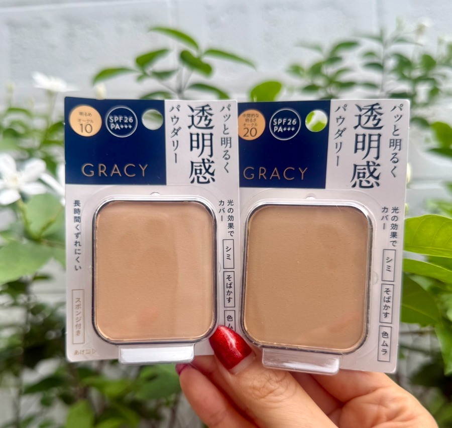 Shiseido INTEGRATE GRACY White Powder Foundation 11g. + เคส ตลับเปล่า ใส่แป้ง