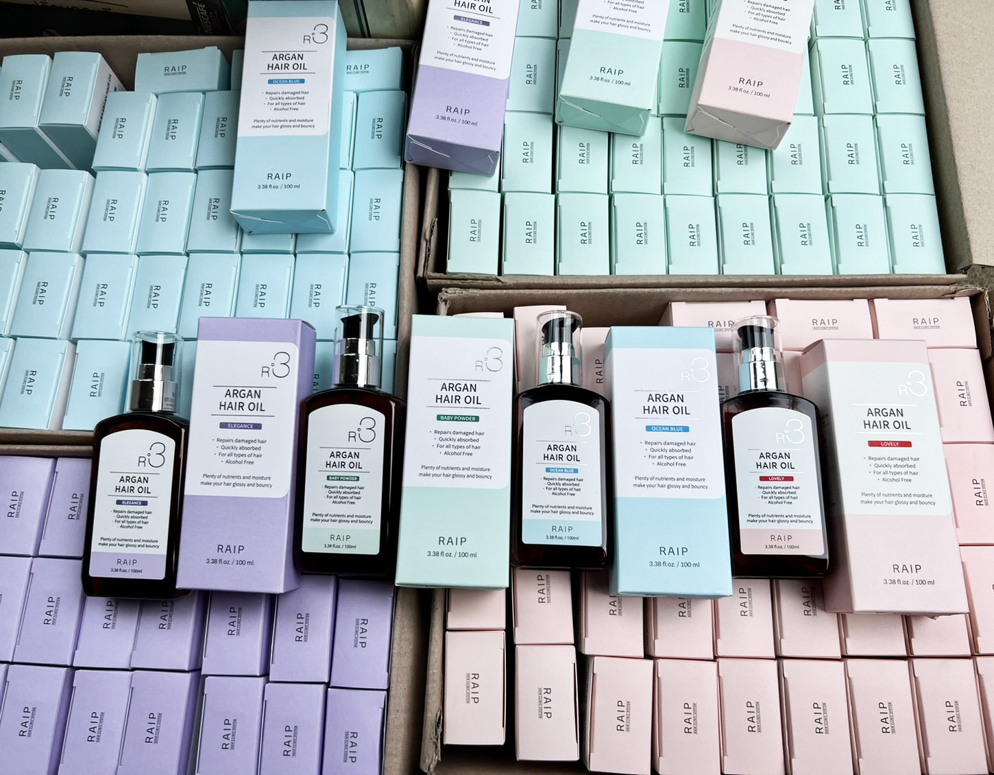 ออยล์ Raip R3 Argan Hair Oil 100 ml  # กลิ่น Ocean Blue