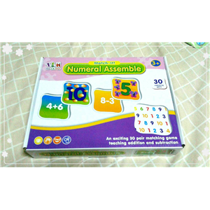 จิ๊กซอว์คำศัพท์ Match-it ชุด Numberl Assemble สอนบวกลบเลข นับจำนวน
