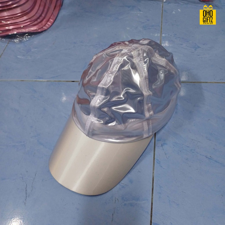 หมวกกันน้ำพลาสติกใส สกรีนโลโก้ ทำเป็นของพรีเมี่ยม ของที่ระลึกได้