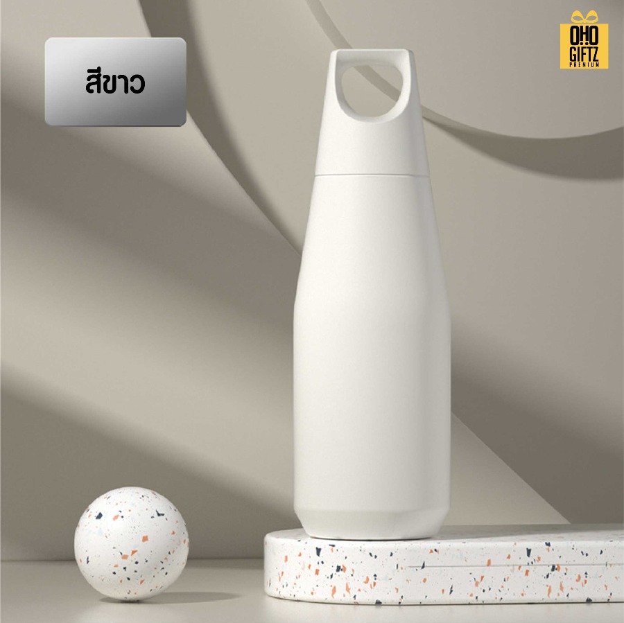 ขวดน้ำสแตนเลสสไตล์ญี่ปุ่น สกรีนโลโก้ ทำเป็นของพรีเมี่ยมได้