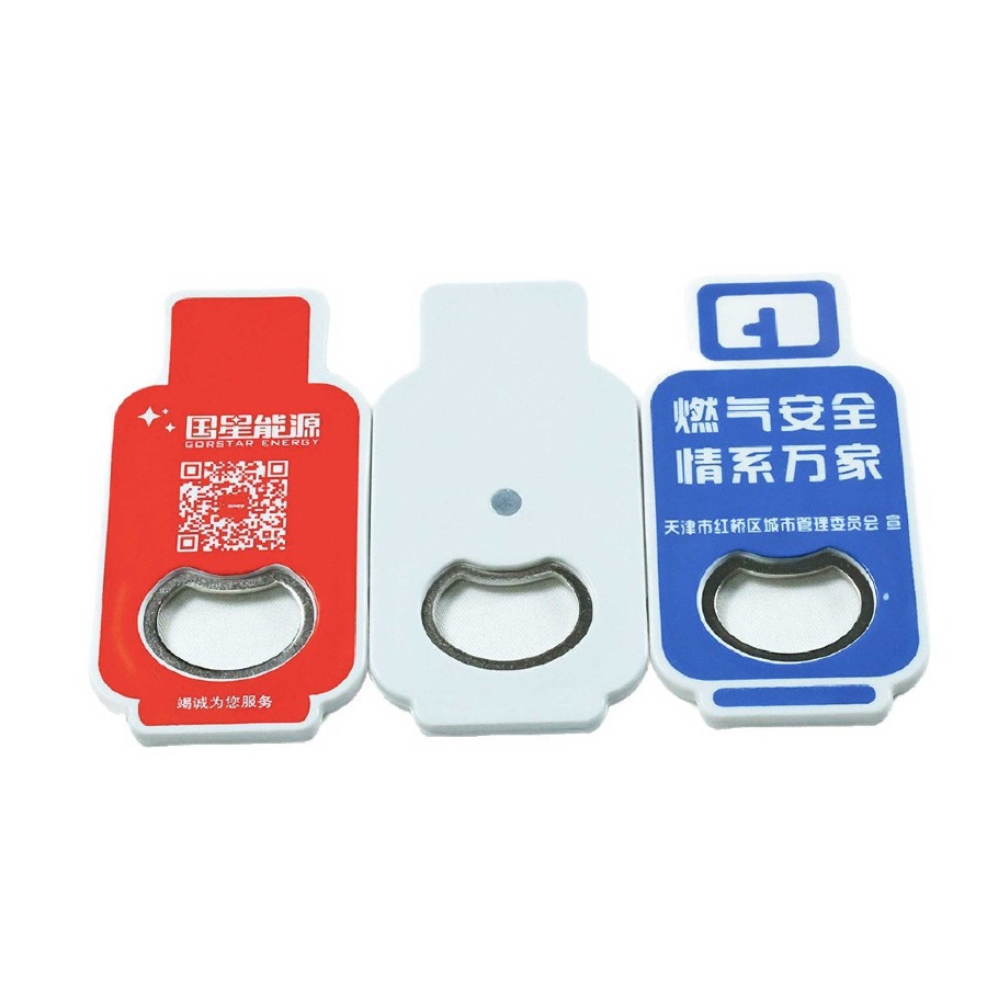 ที่เปิดขวดแม่เหล็กติดตู้เย็น ทรงถังแก๊ส สกรีนโลโก้ ทำเป็นของพรีเมี่ยมได้