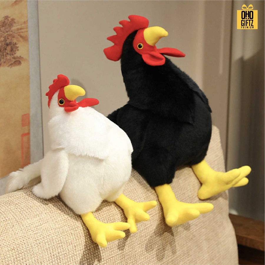 ตุ๊กตาไก่แจ้ สกรีนโลโก้ ทำเป็นของพรีเมี่ยมได้ 