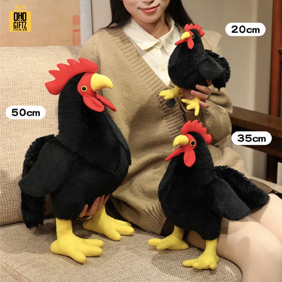 ตุ๊กตาไก่แจ้ สกรีนโลโก้ ทำเป็นของพรีเมี่ยมได้ 