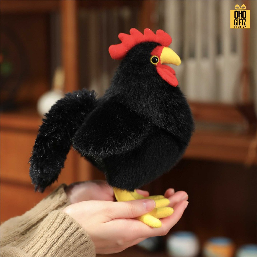 ตุ๊กตาไก่แจ้ สกรีนโลโก้ ทำเป็นของพรีเมี่ยมได้ 