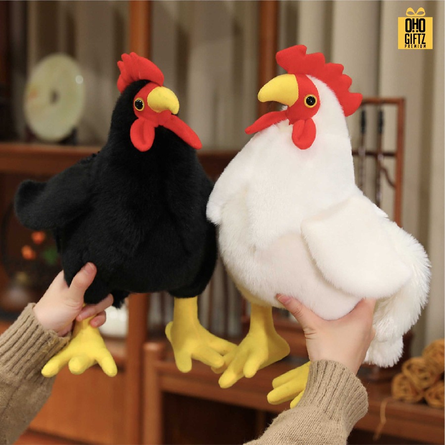 ตุ๊กตาไก่แจ้ สกรีนโลโก้ ทำเป็นของพรีเมี่ยมได้ 