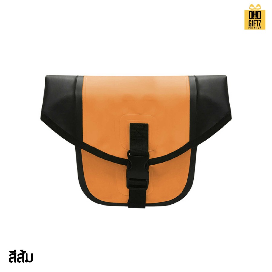 กระเป๋ากันน้ำติดหน้าจักรยาน สกรีนโลโก้ ทำเป็นของพรีเมี่ยมได้