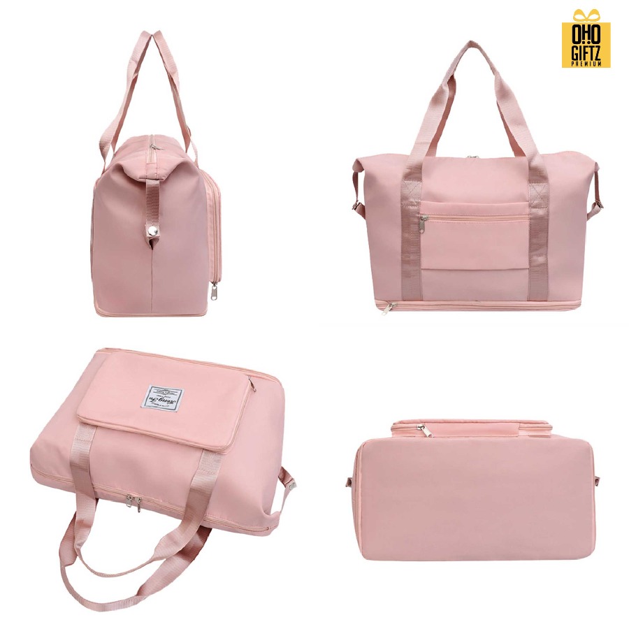 กระเป๋าฟิตเนสมีแยกชั้นใส่รองเท้ากีฬา สกรีนโลโก้ ทำเป็นของพรีเมี่ยมได้