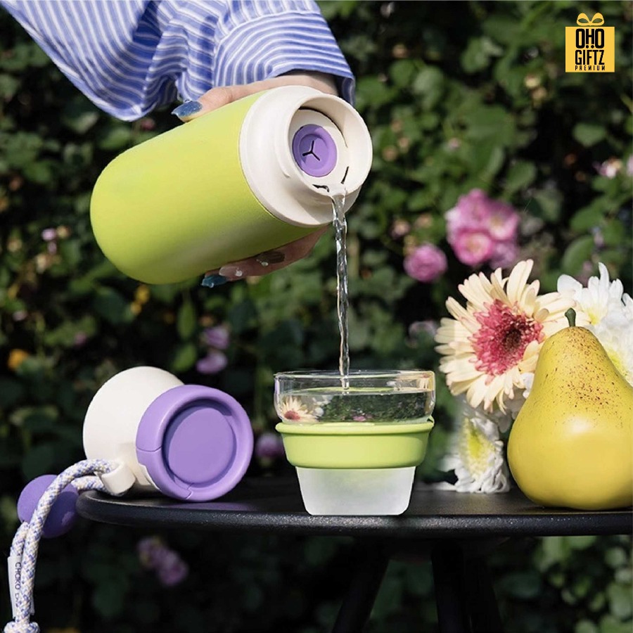 ขวดน้ำสแตนเลส เก็บร้อน-เย็น สกรีนโลโก้ ทำเป็นของพรีเมี่ยมได้