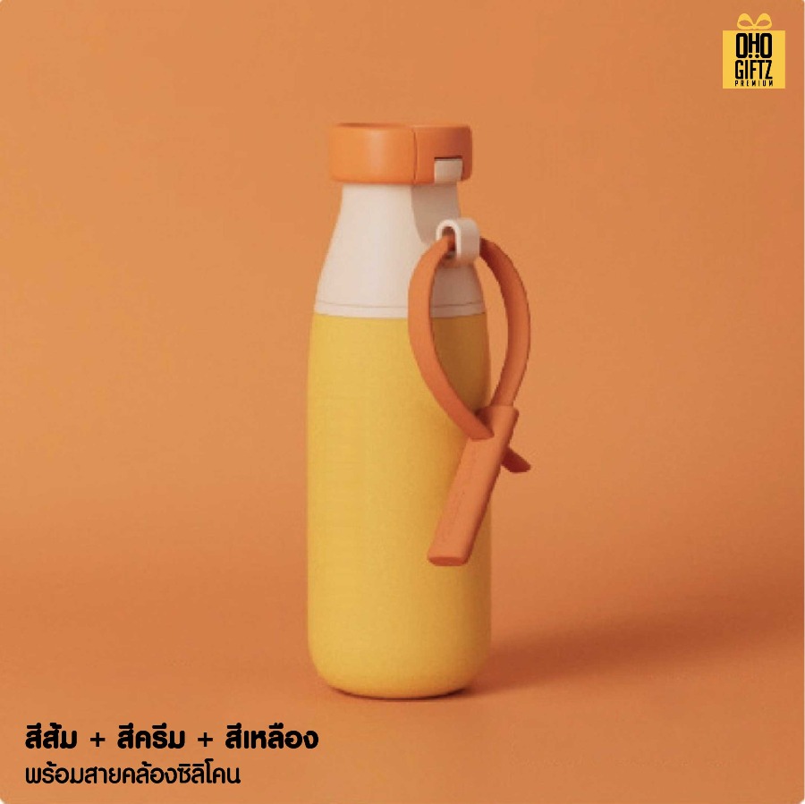 ขวดน้ำสแตนเลส เก็บร้อน-เย็น สกรีนโลโก้ ทำเป็นของพรีเมี่ยมได้