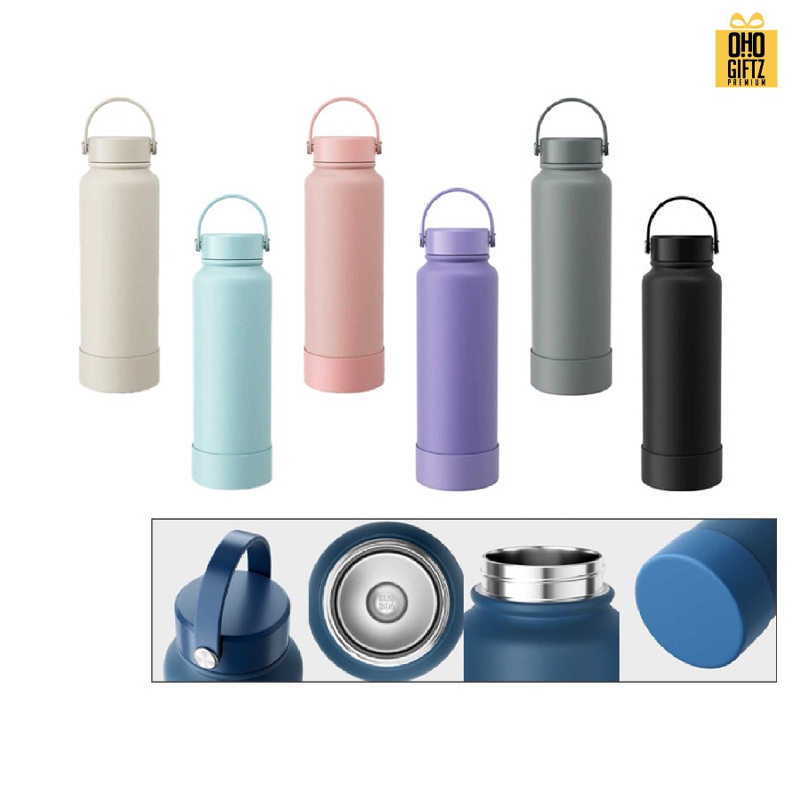 ขวดสแตนเลส 304 พร้อมยางรอง สกรีนโลโก้ ทำเป็นของพรีเมี่ยมได้