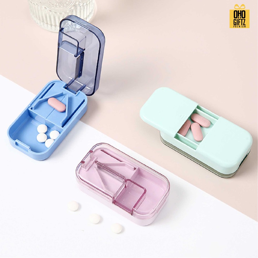 ที่ตัดเม็ดยา 3in1 สกรีนชื่อ สกรีนโลโก้ ทำเป็นของพรีเมี่ยมได้ 