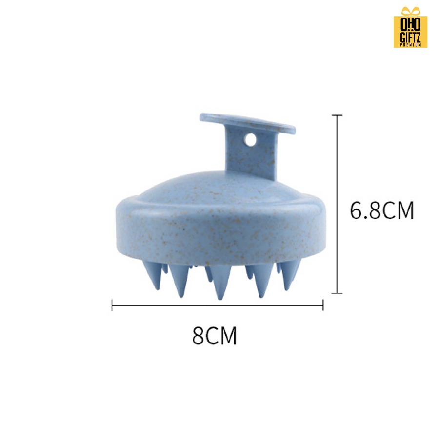 หวีนวดแปรงซิลิโคนฟางข้าวสาลี สกรีนโลโก้ ทำเป็นของพรีเมี่ยมได้