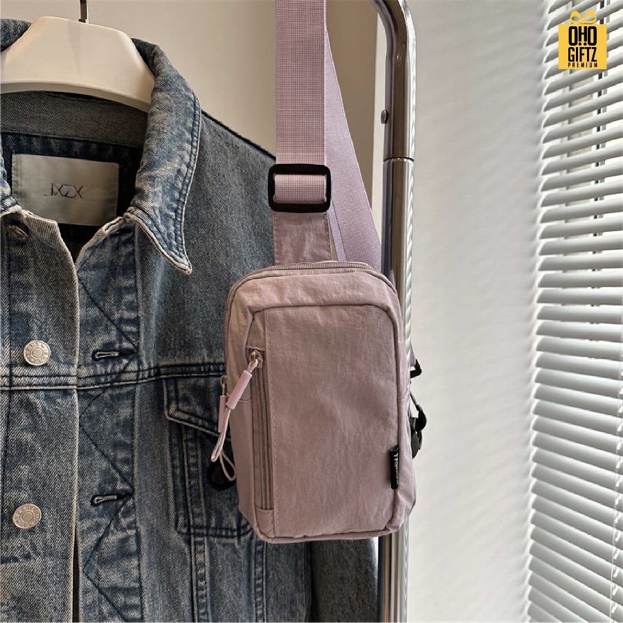 กระเป๋าคาดอก สกรีนโลโก้ ทำเป็นของพรีเมี่ยมได้